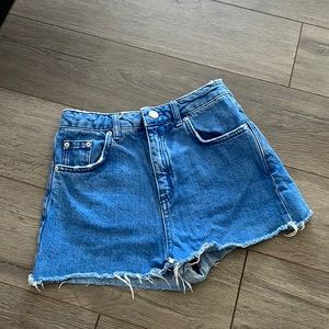 Topshop Blue denim shorts